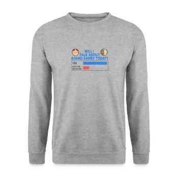 Board Games Board Game Nights - Unisex Sweatshirt - salt & pepper - Front - Alina (178cm) & Michal (187cm)