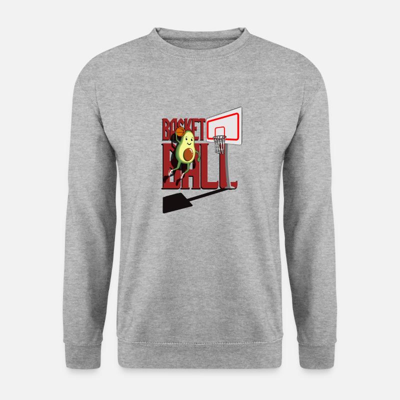 Basketball Avocado Dunk Tshirt - Unisex Sweatshirt - salt & pepper