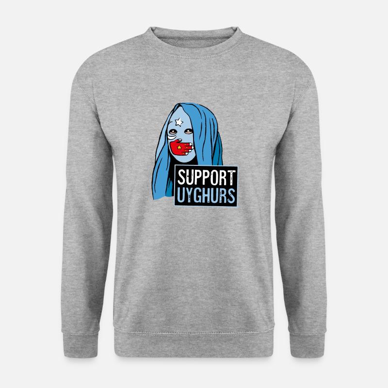 Support the Uighurs - Unisex Sweatshirt - salt & pepper