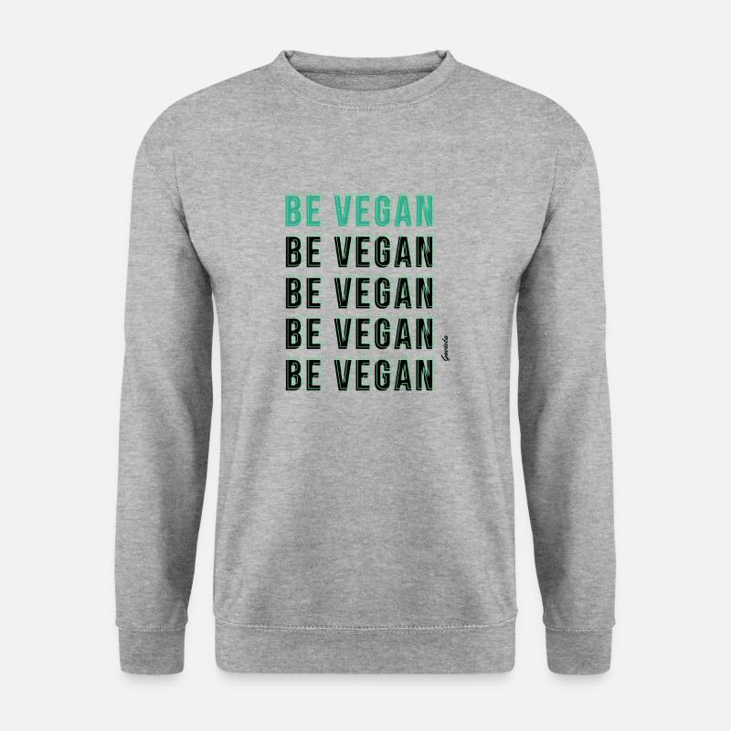 VEGAN SEIN - Unisex Pullover - Weißgrau meliert