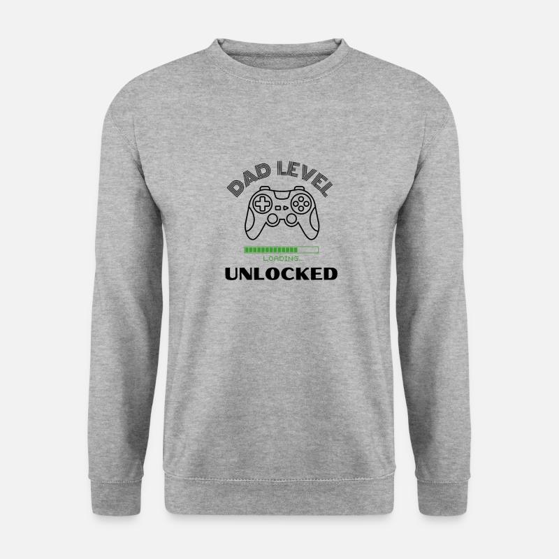 Dad Level Unlocked Loading - Unisex Sweatshirt - salt & pepper