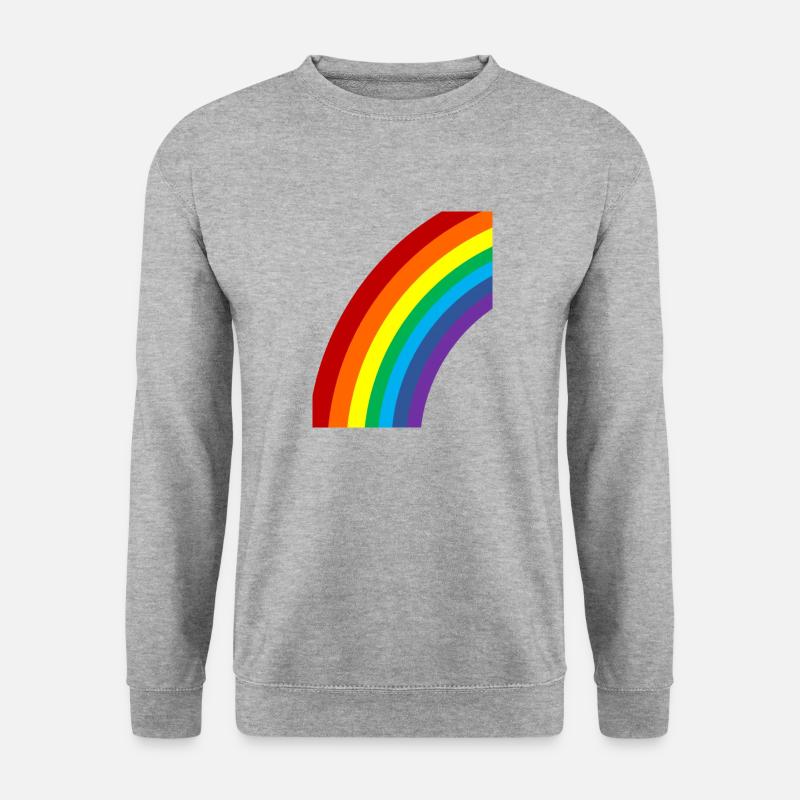 Regenbogen Lgbt - Unisex Pullover - Weißgrau meliert
