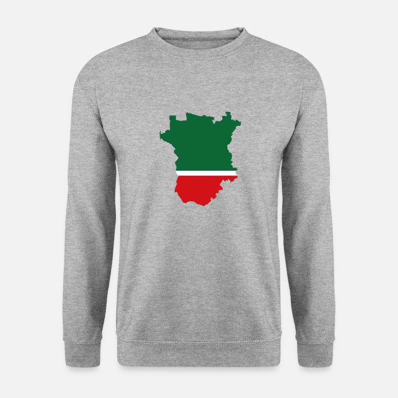 Tschetschenien Geschenk Grosny Chechen Dagestan - Unisex Pullover - Weißgrau meliert