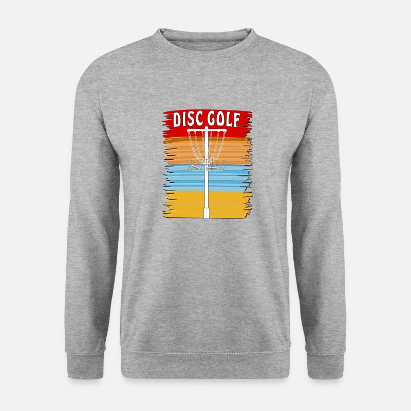 DISC GOLF HINTERGRUND - Unisex Pullover - Weißgrau meliert