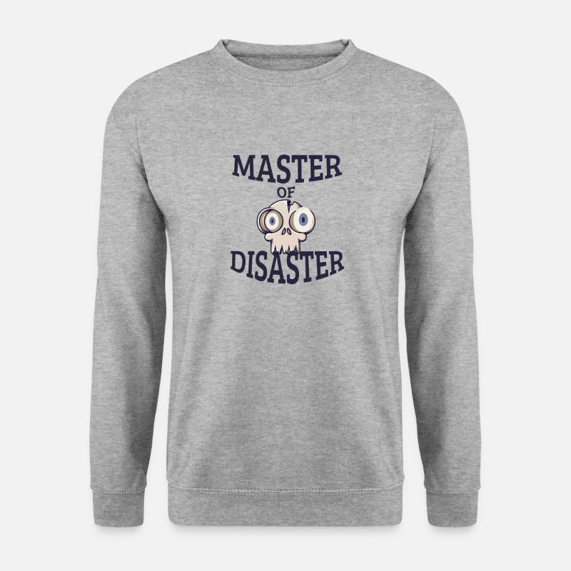 Master of Disaster - Unisex Pullover - Weißgrau meliert