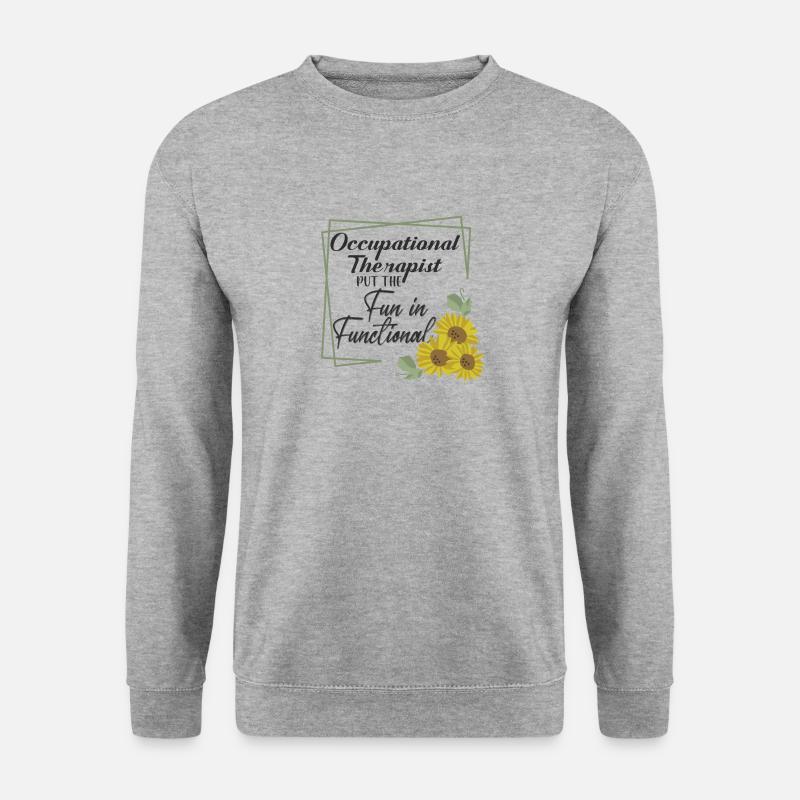 Ergotherapeutin Ergo Ergotherapeut Therapeut - Unisex Pullover - Weißgrau meliert