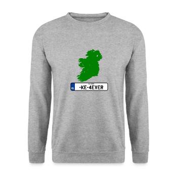 kildare Ireland - Unisex Sweatshirt - salt & pepper - Front - Alina (178cm) & Michal (187cm)