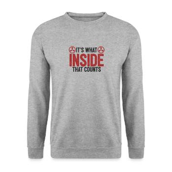 Radiology Technologist Radiology Radiologists - Unisex Sweatshirt - salt & pepper - Front - Alina (178cm) & Michal (187cm)