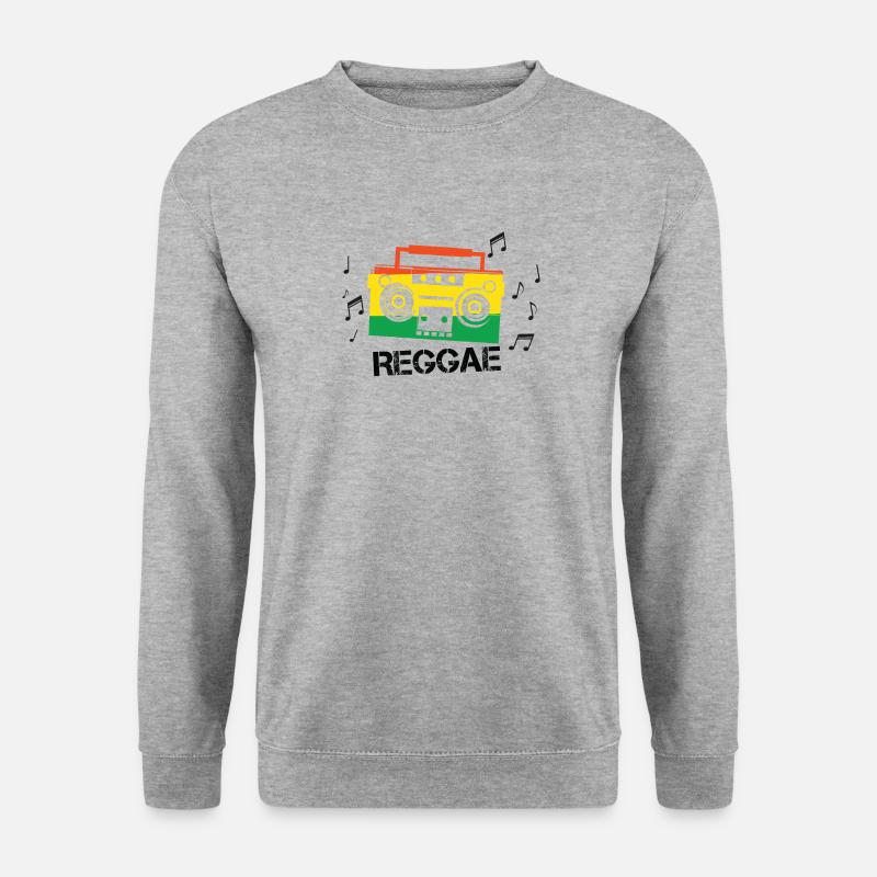 Reggae Beat - Unisex Pullover - Weißgrau meliert