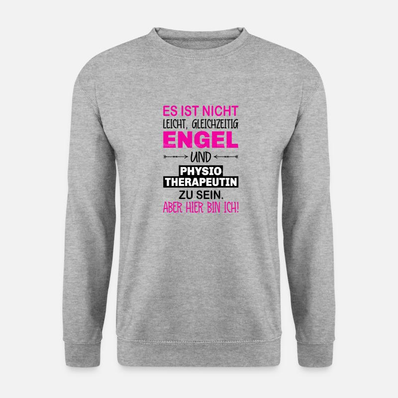 Physiotherapeutin Geschenke Physiotherapeut Physio - Unisex Pullover - Weißgrau meliert