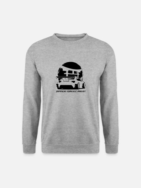 AE86 Japanese Domestic Market Geschenk JDM - Unisex Pullover - Weißgrau meliert