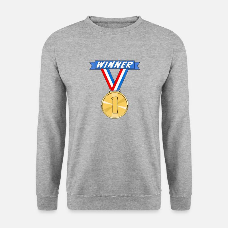 MEDAILLE WINNER - Unisex Pullover - Weißgrau meliert