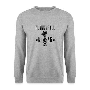 Flunkyball Bierball Trankspiel Bier Studenten - Unisex Pullover - Weißgrau meliert - Vorne - Alina (178cm) & Michal (187cm)