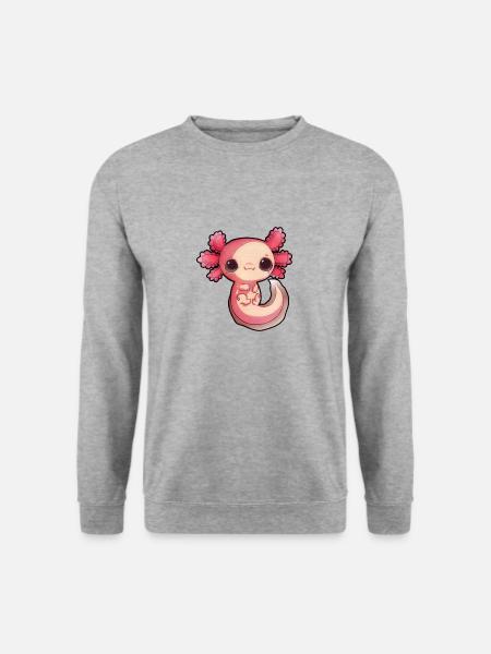 Cute Baby Axolotl Pastel Goth Lover Salamander Fun - Unisex Sweatshirt - salt & pepper