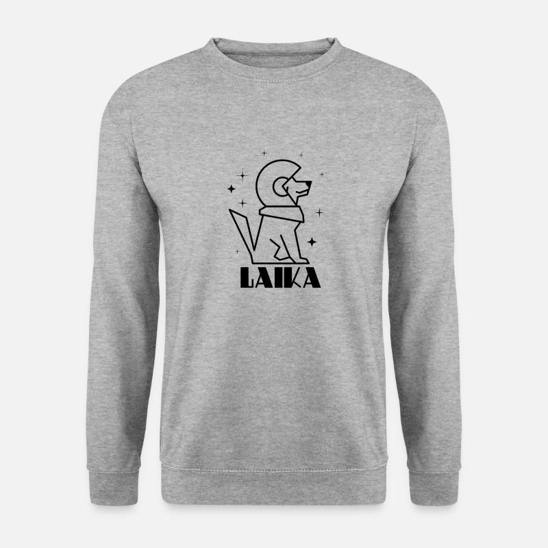 Soviet Communism Laika Gagarin Silhouette - Unisex Sweatshirt - salt & pepper