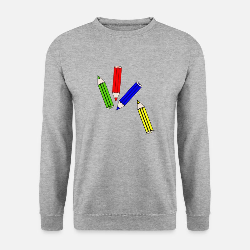 Buntstife - Unisex Pullover - Weißgrau meliert