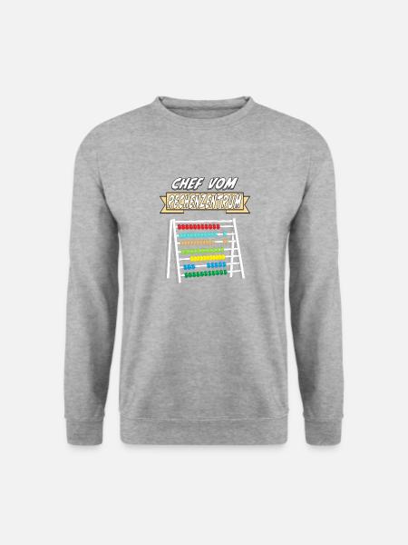 CHEF VOM RECHENZENTRUM - Unisex Pullover - Weißgrau meliert