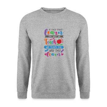 SPED Enseignants Éducateur Ergothérapeute - Sweat-shirt Unisexe - gris chiné - Devant - Alina (178cm) & Michal (187cm)