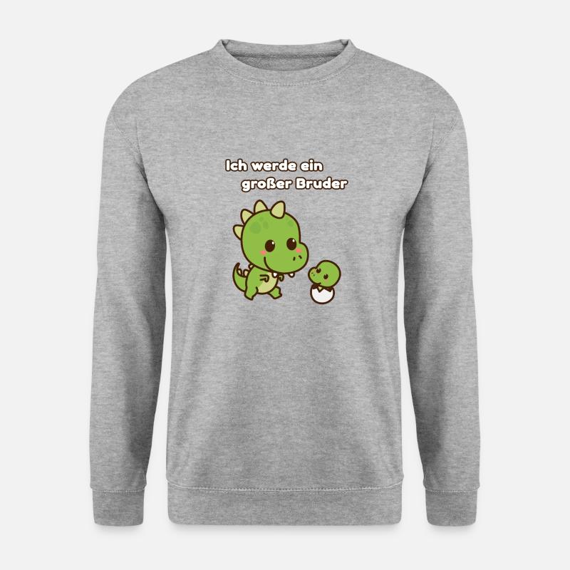 Großer Bruder - Unisex Pullover - Weißgrau meliert