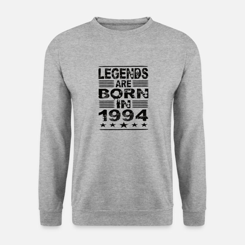 Legenden werden 1994 geboren - Unisex Pullover - Weißgrau meliert