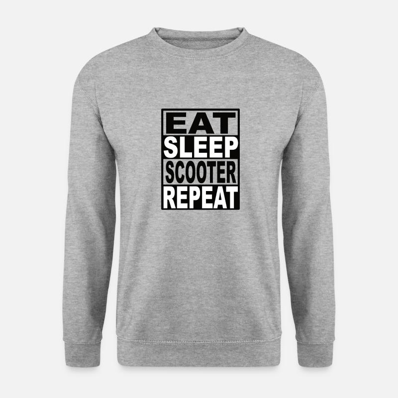Manger Sleep Scooter Répéter - Sweat-shirt Unisexe - gris chiné