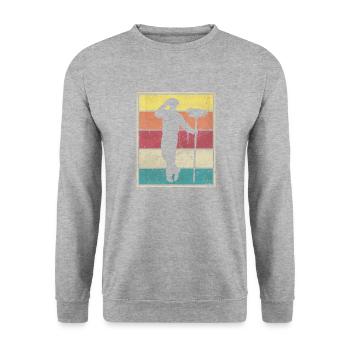 Deshollinador - Sweat-shirt Unisexe - gris chiné - Devant - Alina (178cm) & Michal (187cm)