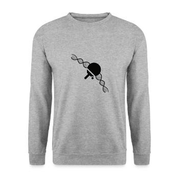 Table tennis players Table tennis bats Table tennis - Unisex Sweatshirt - salt & pepper - Front - Alina (178cm) & Michal (187cm)