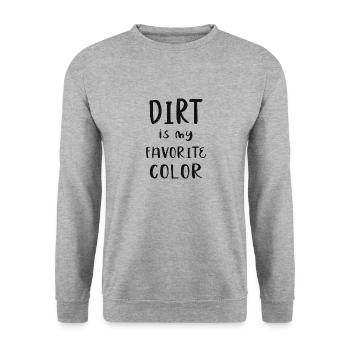 La saleté est ma couleur préférée - Sweat-shirt Unisexe - gris chiné - Devant - Alina (178cm) & Michal (187cm)