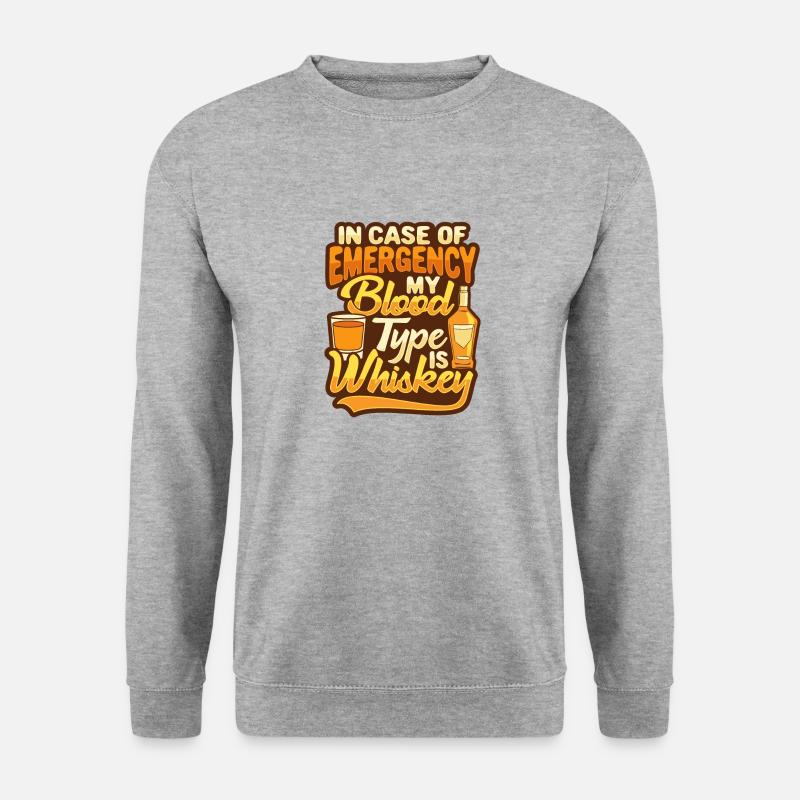Whisky shirt for a whisky drinker - Unisex Sweatshirt - salt & pepper
