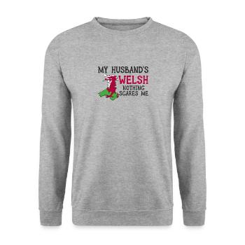 Femme Pays de Galles Mariée Galloise - Sweat-shirt Unisexe - gris chiné - Devant - Alina (178cm) & Michal (187cm)