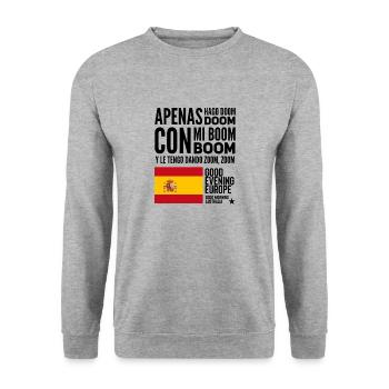 Eurovision España SLOMO - Unisex Sweatshirt - salt & pepper - Front - Alina (178cm) & Michal (187cm)