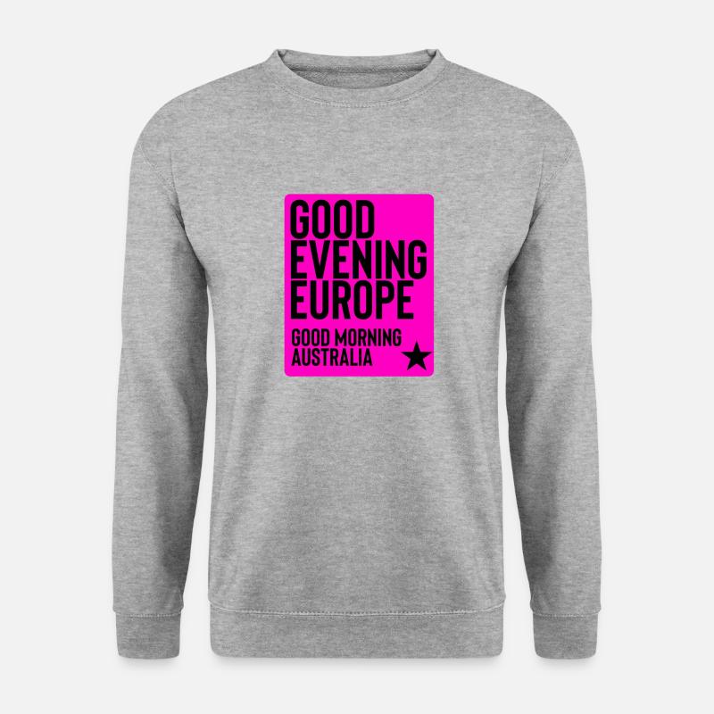 Eurovision - Unisex Pullover - Weißgrau meliert