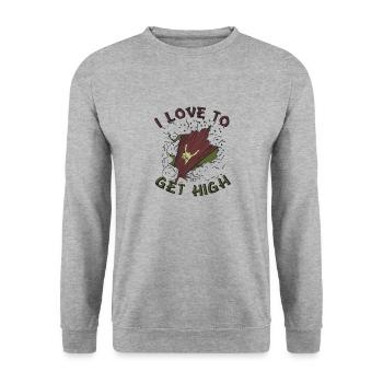 I love getting High Tree Climbing - Unisex Sweatshirt - salt & pepper - Front - Alina (178cm) & Michal (187cm)