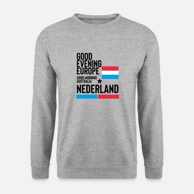Eurovision Song Contest - Unisex Pullover - Weißgrau meliert