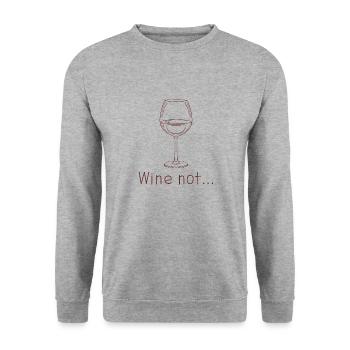 vin délicieux - Sweat-shirt Unisexe - gris chiné - Devant - Alina (178cm) & Michal (187cm)
