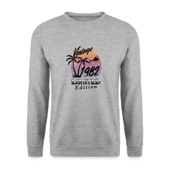 Vintage 1982 Limited Edition - Unisex Sweatshirt - salt & pepper - Front - Alina (178cm) & Michal (187cm)