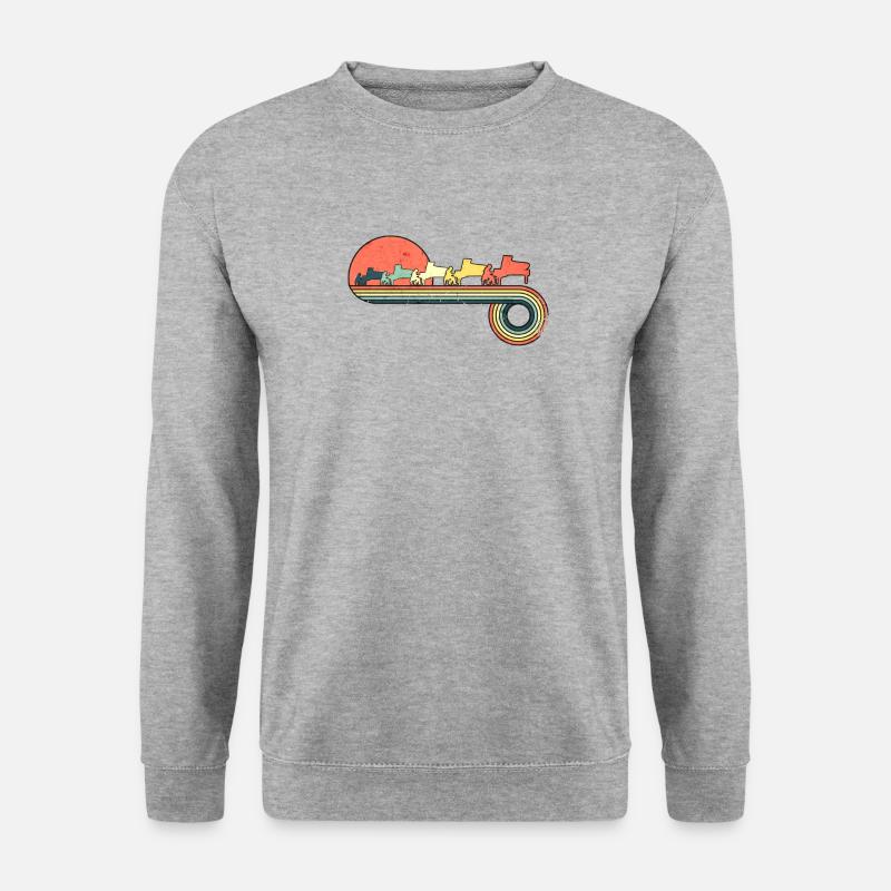 Pianist, der - Unisex Pullover - Weißgrau meliert