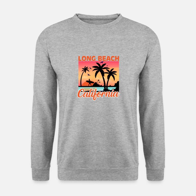 California - Unisex Pullover - Weißgrau meliert