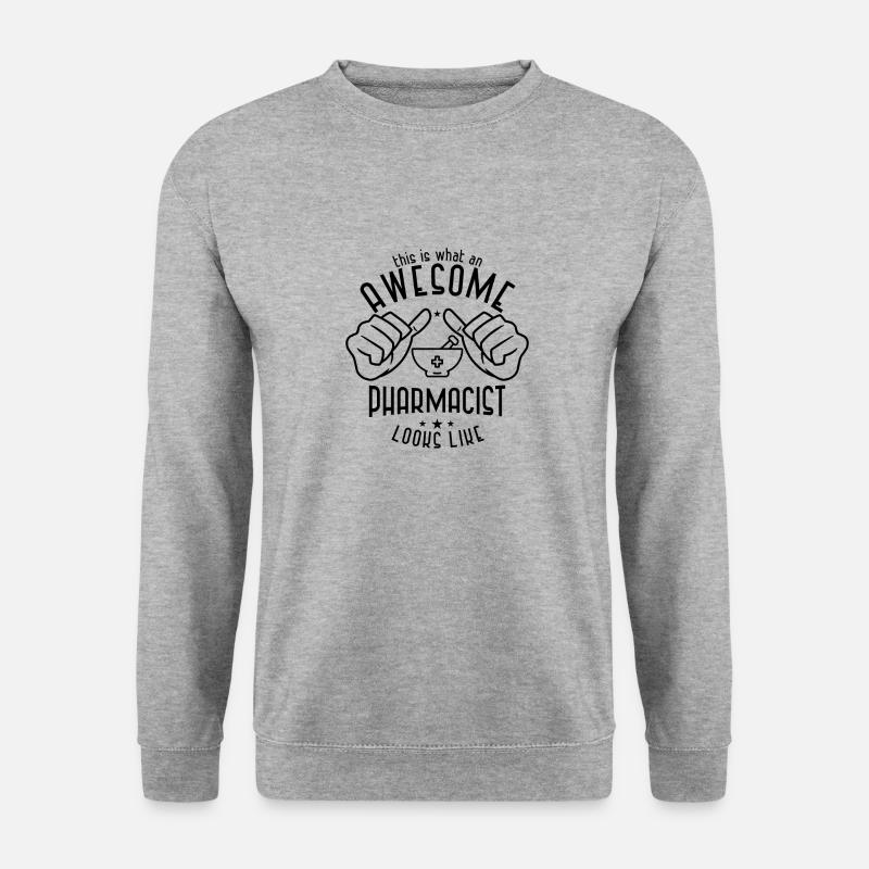 Apotheker - Unisex Pullover - Weißgrau meliert