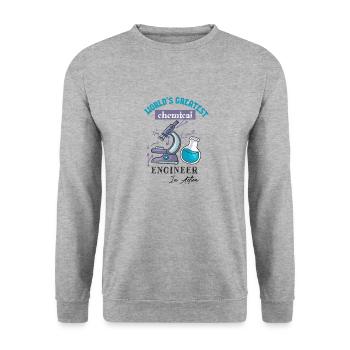 Chemical Engineer - Unisex Sweatshirt - salt & pepper - Front - Alina (178cm) & Michal (187cm)