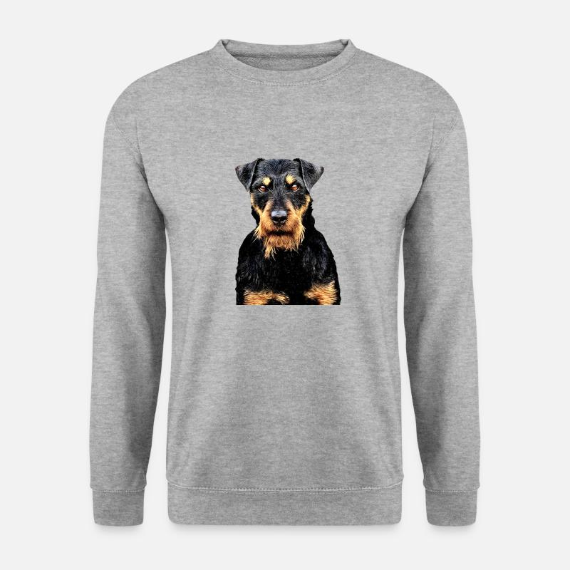 Jagdterrier 2 - Unisex Pullover - Weißgrau meliert