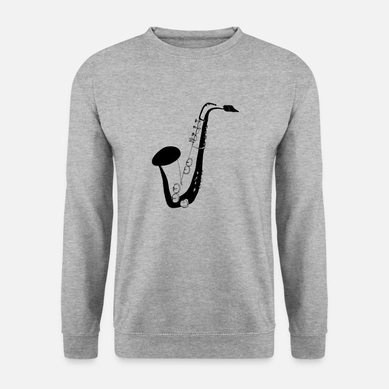 Saxophone - Unisex Sweatshirt - salt & pepper