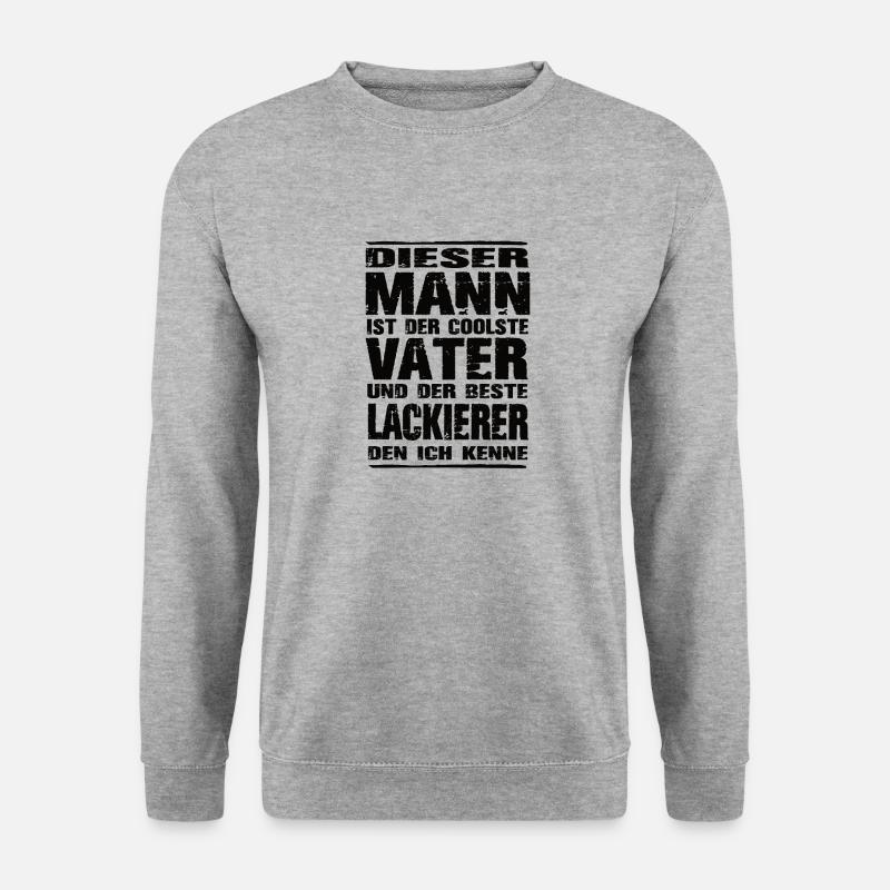 Lackierer - Unisex Pullover - Weißgrau meliert
