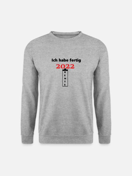 Pension 22, Retirement, Retirement, 2022, Pension - Unisex Sweatshirt - salt & pepper