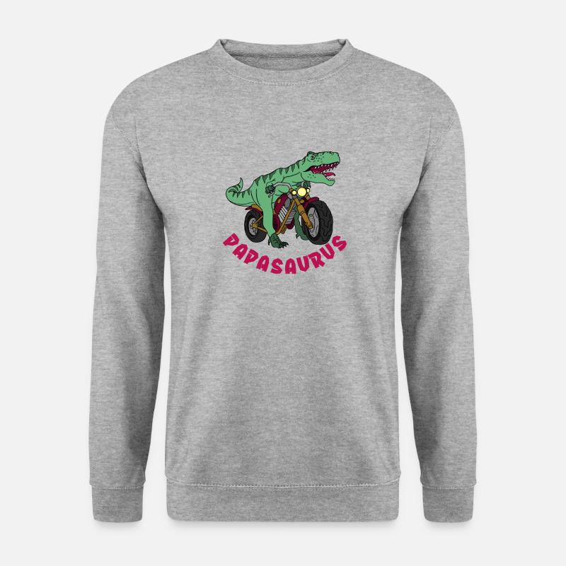 Papasaurus - Unisex Sweatshirt - salt & pepper
