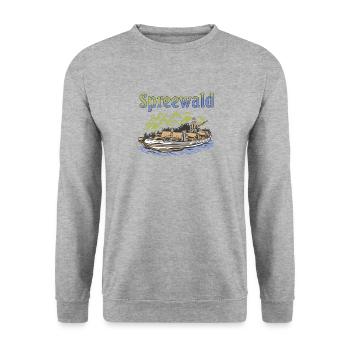 SPREEWALD - Sweat-shirt Unisexe - gris chiné - Devant - Alina (178cm) & Michal (187cm)