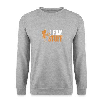 Je filme des choses pour les cinéastes - Sweat-shirt Unisexe - gris chiné - Devant - Alina (178cm) & Michal (187cm)