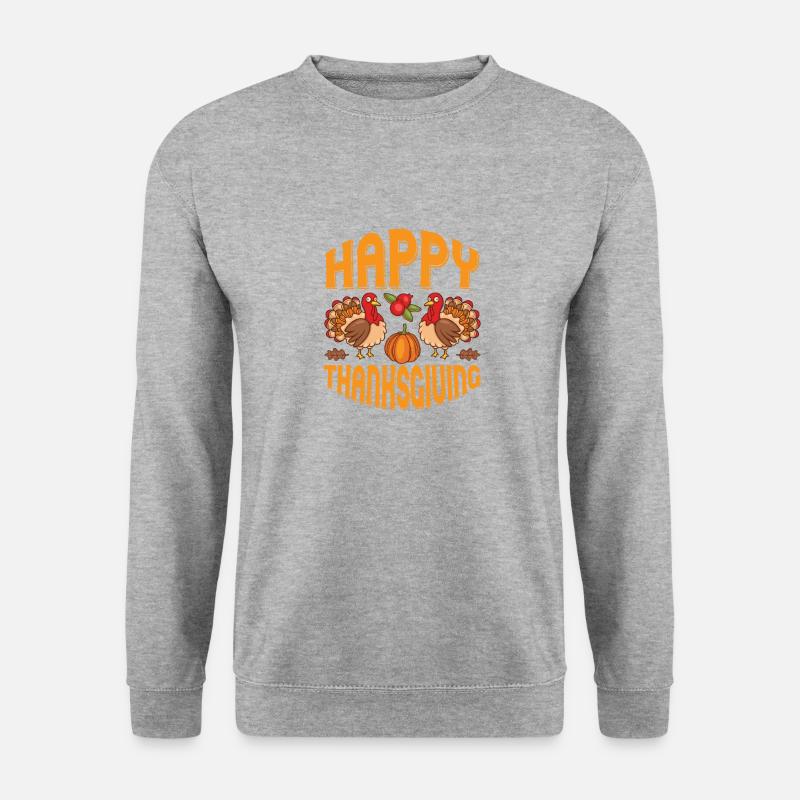 Frohes Erntedankfest - Unisex Pullover - Weißgrau meliert