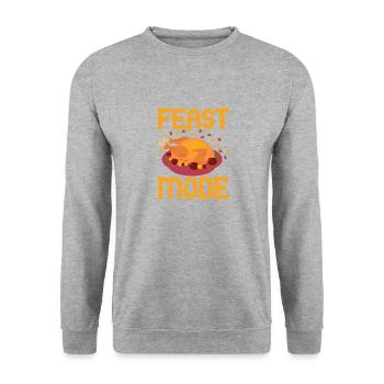 Thanksgiving Turkey - Unisex Sweatshirt - salt & pepper - Front - Alina (178cm) & Michal (187cm)