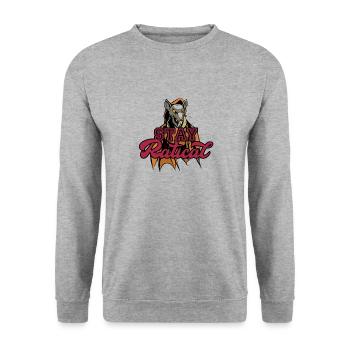 Rat Ratical Rodent Rat Owners Pet - Unisex Pullover - Weißgrau meliert - Vorne - Alina (178cm) & Michal (187cm)